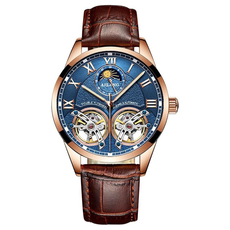 Montre mécanique tourbillon style business